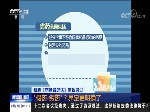新版《药品管理法》 假药 劣药?界定更明确了