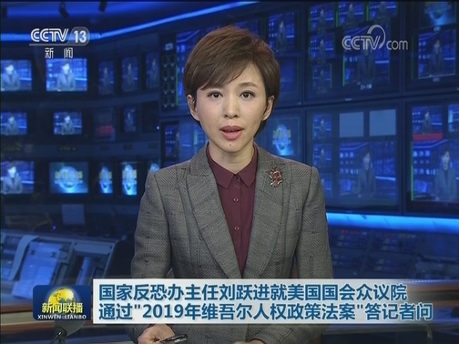 国家反恐办主任刘跃进就美国国会众议院通过“2019年维吾尔人权政策法案”答记者问