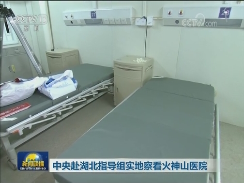 中央赴湖北指导组实地察看火神山医院