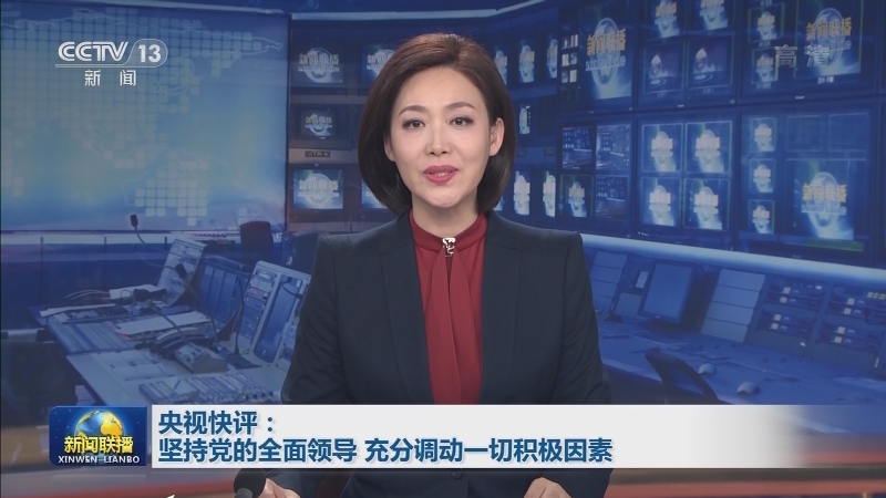 央视快评：坚持党的全面领导 充分调动一切积极因素