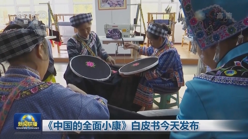 《中国的全面小康》白皮书今天发布