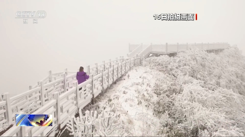 [新闻直播间]四川万源 持续降雪 八台山银装素裹美如画