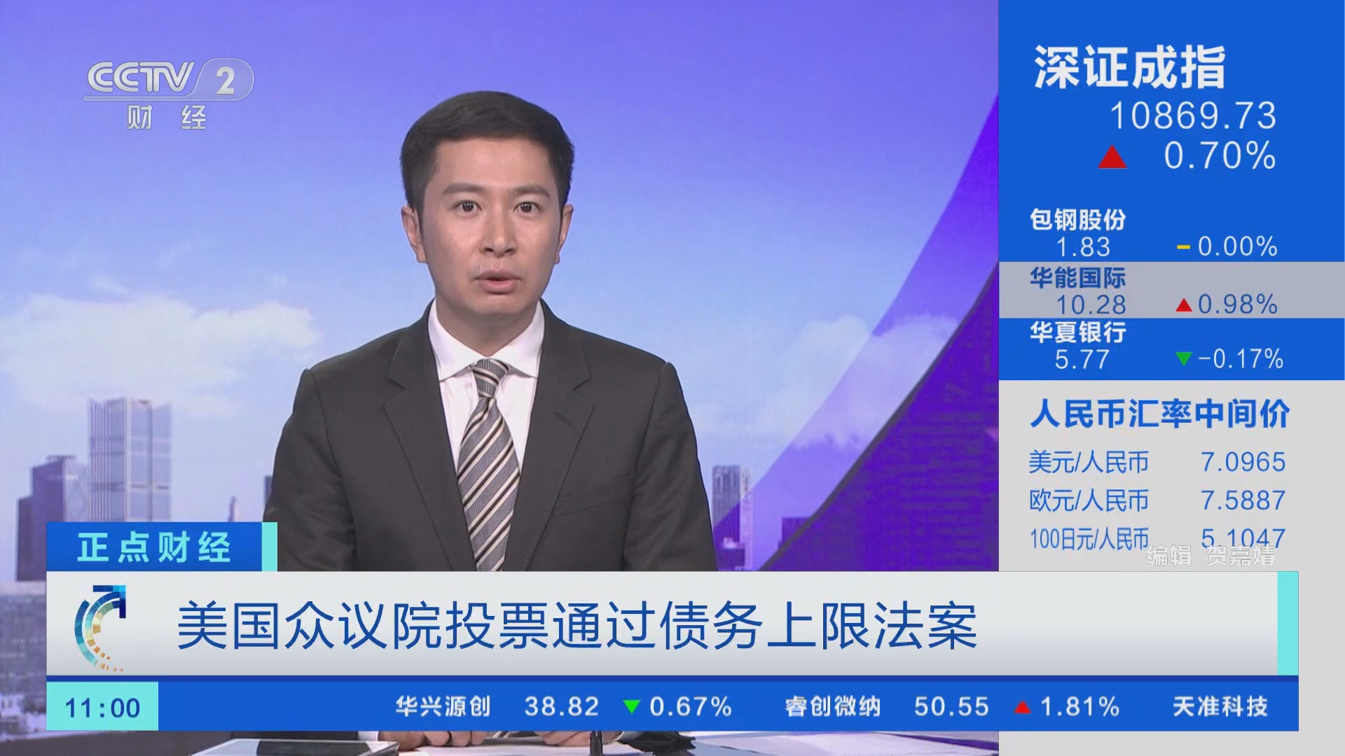 正点财经]美国众议院投票通过债务上限法案