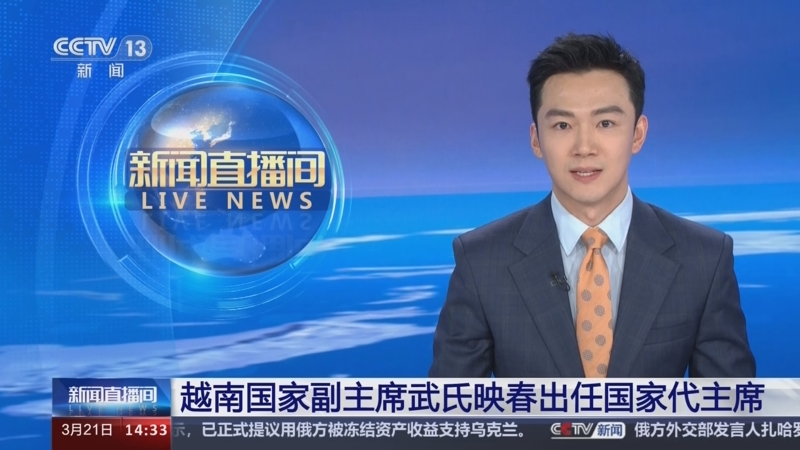 [新闻直播间]越南国家副主席武氏映春出任国家代主席
