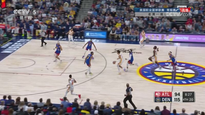 [nba]约翰逊快速反击 单手劈扣打停掘金