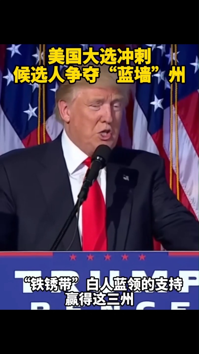 美国大选最后冲刺两党全力争夺“蓝墙”三州_新闻频道_央视网(cctv.com)