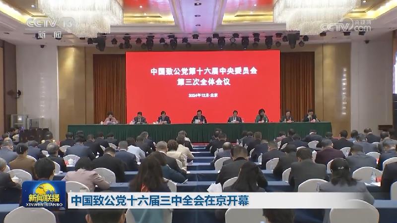 中国致公党十六届三中全会在京开幕