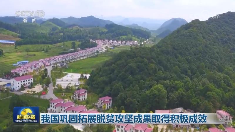 我国巩固拓展脱贫攻坚成果取得积极成效