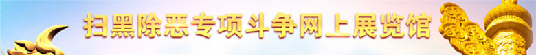 掃黑除惡專項鬥爭網上展覽館