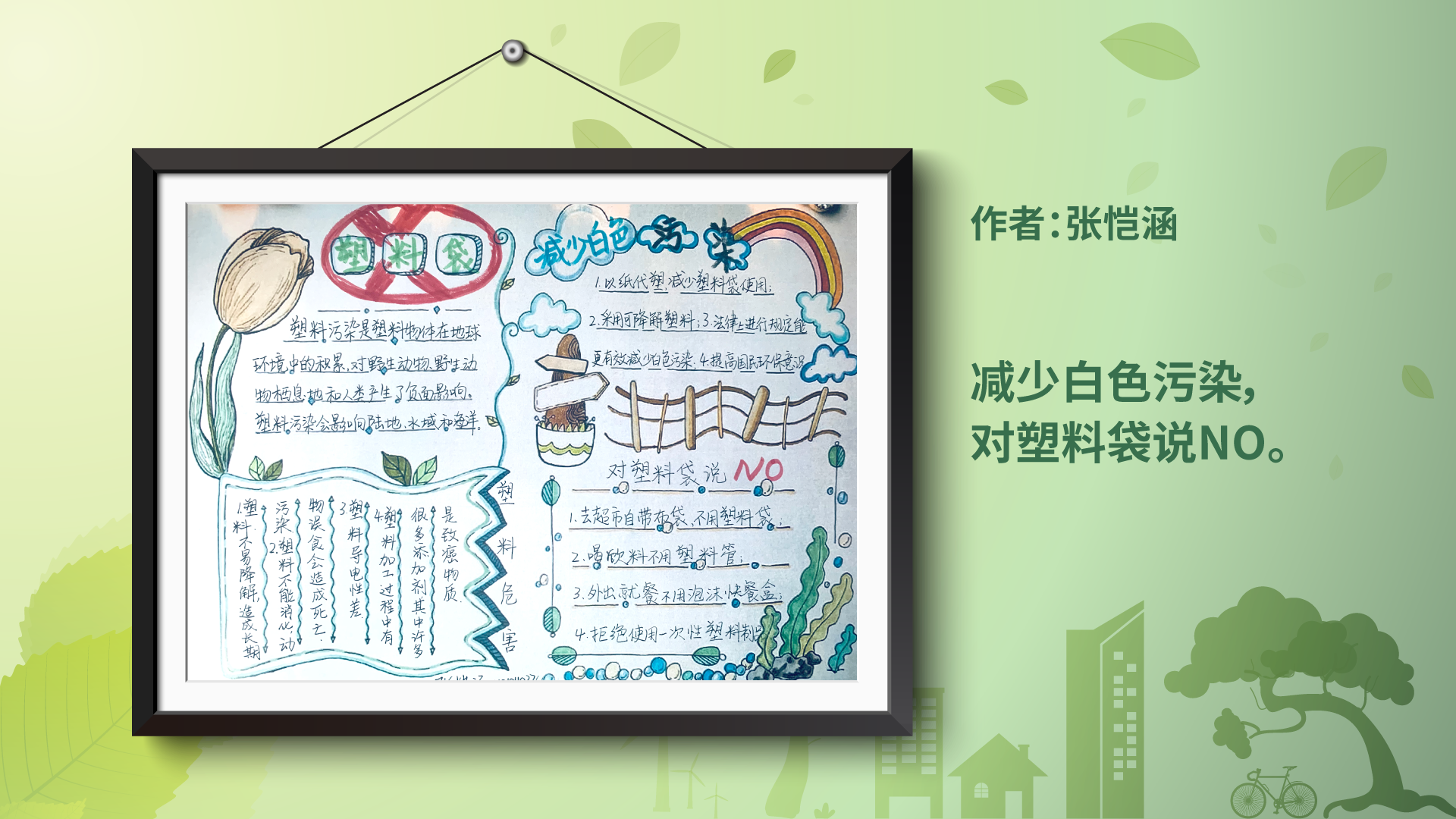 争做减塑行动派作品展示5