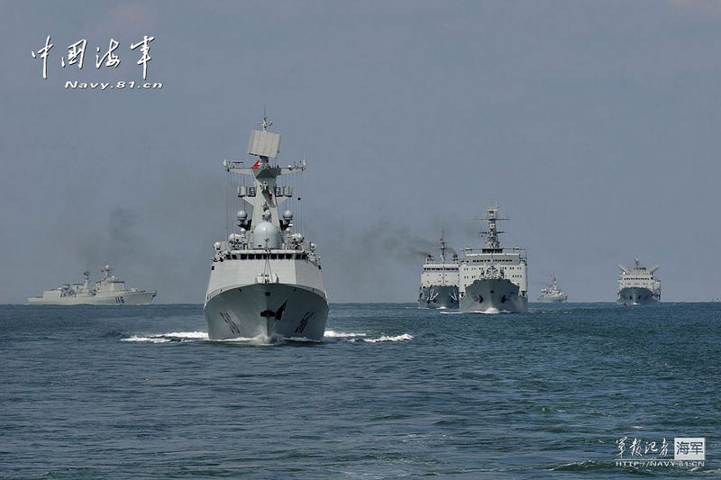 北海舰队联合编队赴西太平洋 进行多兵种协同训练_共产党员网