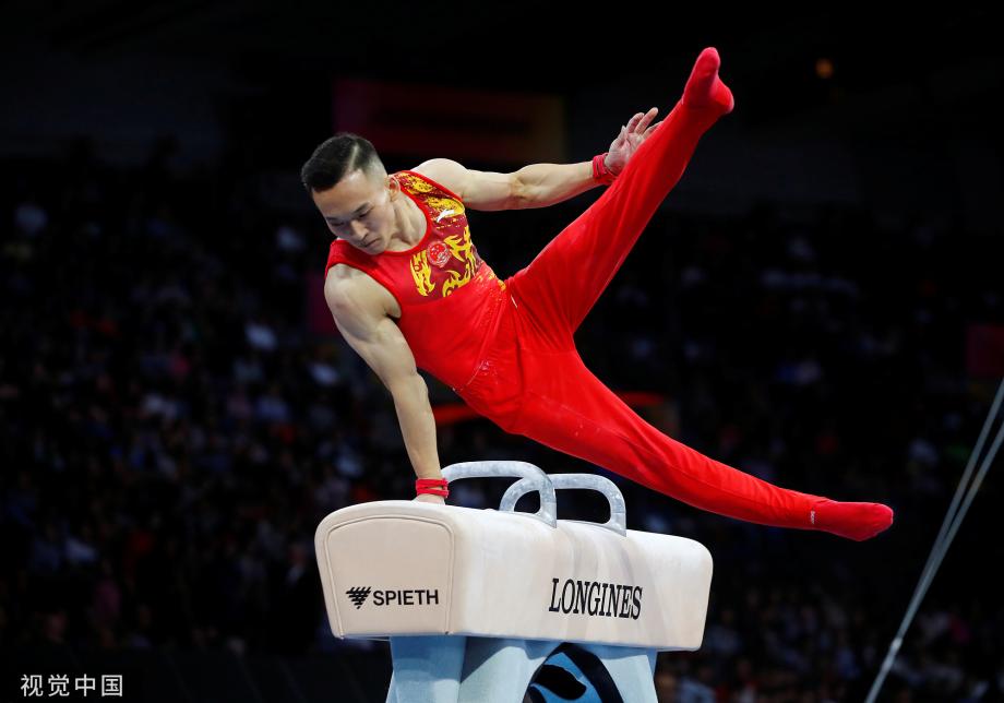 [图]世锦赛中国男团单杠失误痛失冠军 俄罗斯封王