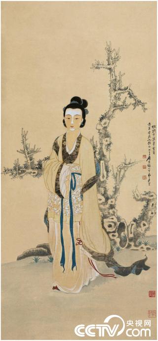 央视画廊】大千人物——张大千绘仕女图_央博_央视网(cctv.com)