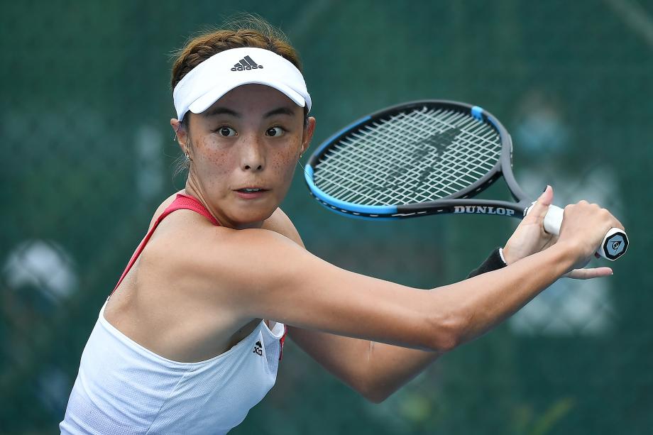 [图]网球中巡赛日照站女单：王蔷送双蛋晋级八强