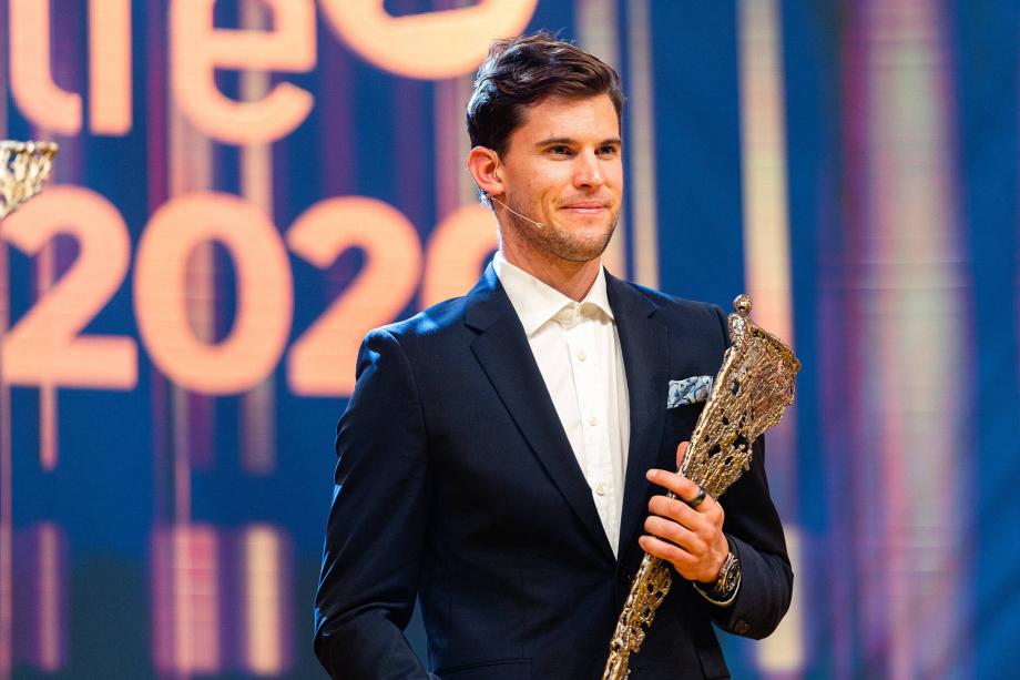 [图]帅气亮相！蒂姆获2020奥地利年度最佳男运动员