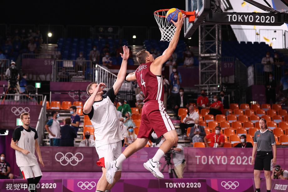 [图]东京奥运会男子三人篮球决赛：拉脱维亚摘金