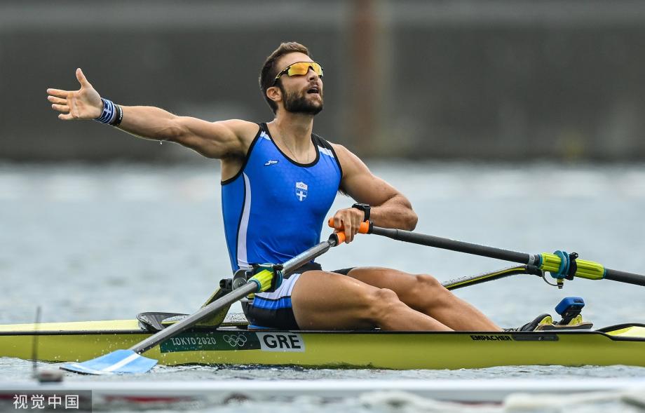 [图]东京奥运会赛艇男子单人双桨：恩图斯科斯摘金