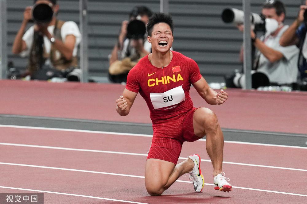 [图]苏炳添9秒83破亚洲纪录!奥运决赛中国第一人