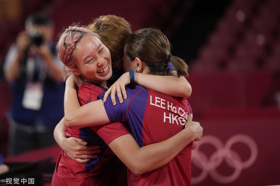 [图]乒乓球女子团体-中国香港3-1逆转德国收获铜牌
