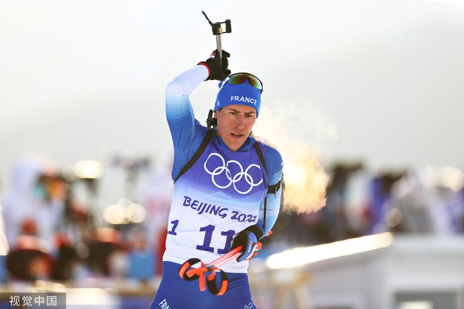 [图]冬季两项男子20公里个人赛 法国选手马耶夺金