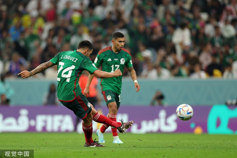 [图]查韦斯世界波 墨西哥2-1胜沙特双双出局