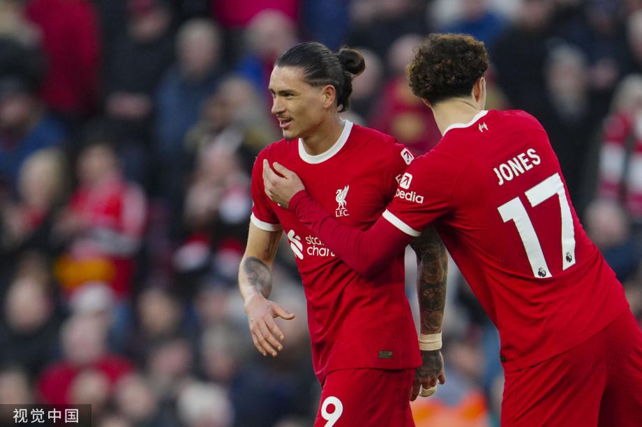 英超-若塔破门努涅斯建功 利物浦3-1伯恩利