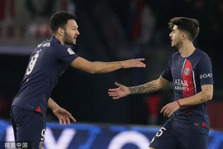 法甲-拉莫斯建功穆阿尼破门 大巴黎3-1里尔