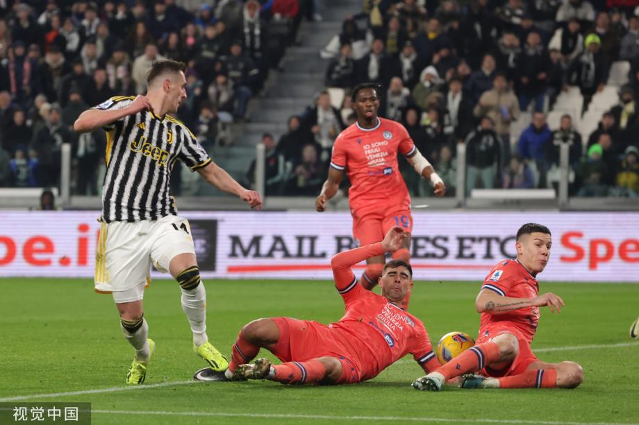 意甲-尤文0-1乌迪内斯遭2连败 近3轮仅1分