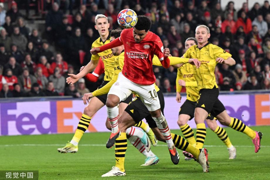 马伦破门胡梅尔斯送点 多特蒙德1-1埃因霍温
