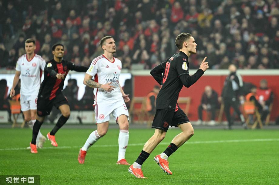 40场不败！勒沃库森4-0杜塞尔多夫晋级德国杯决赛