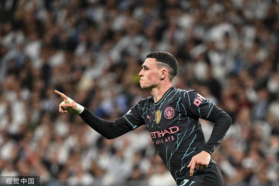 福登世界波巴尔韦德凌空斩 皇马首轮3-3曼城