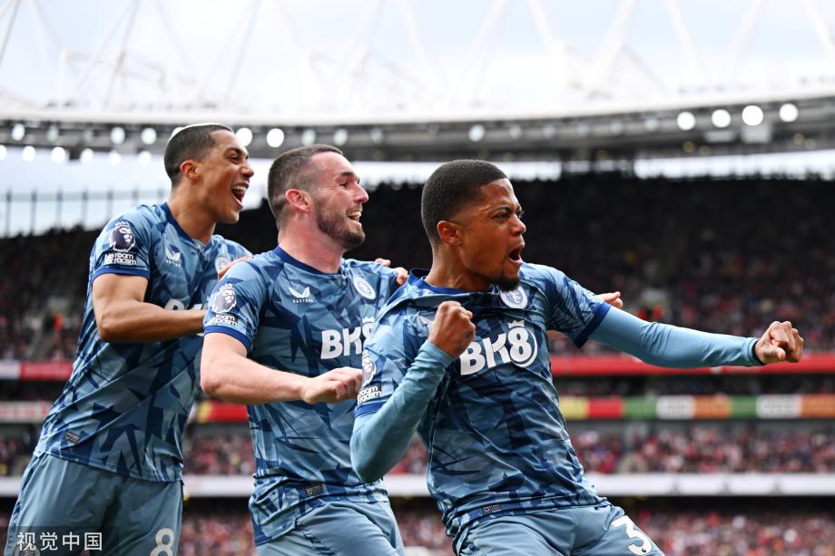 英超-贝利沃特金斯破门 阿森纳0-2阿斯顿维拉