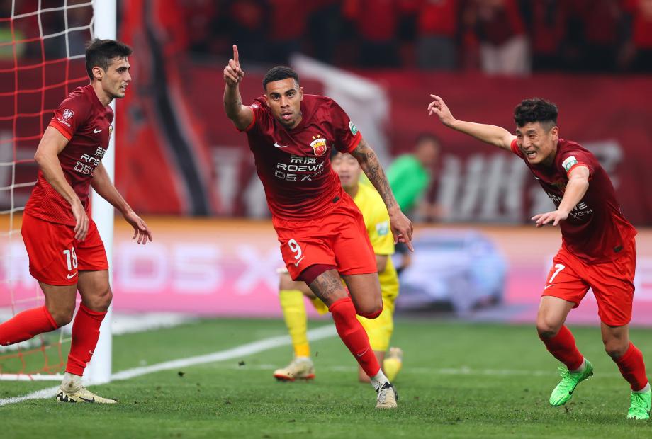 古斯塔沃破门特谢拉扳平 海港1-1战平申花