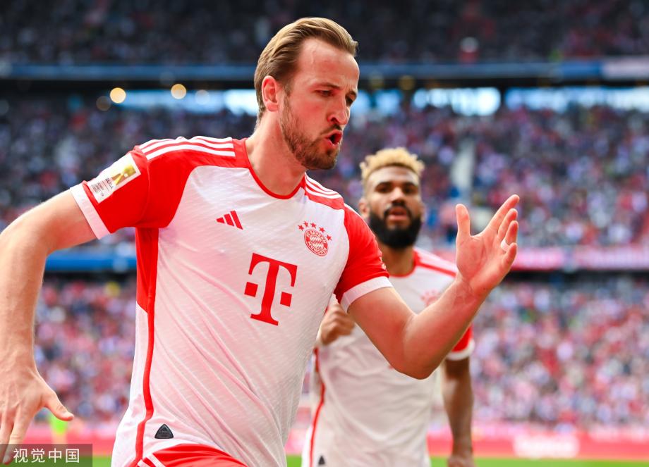 凯恩双响 拜仁2-1力克法兰克福锁定欧冠资格