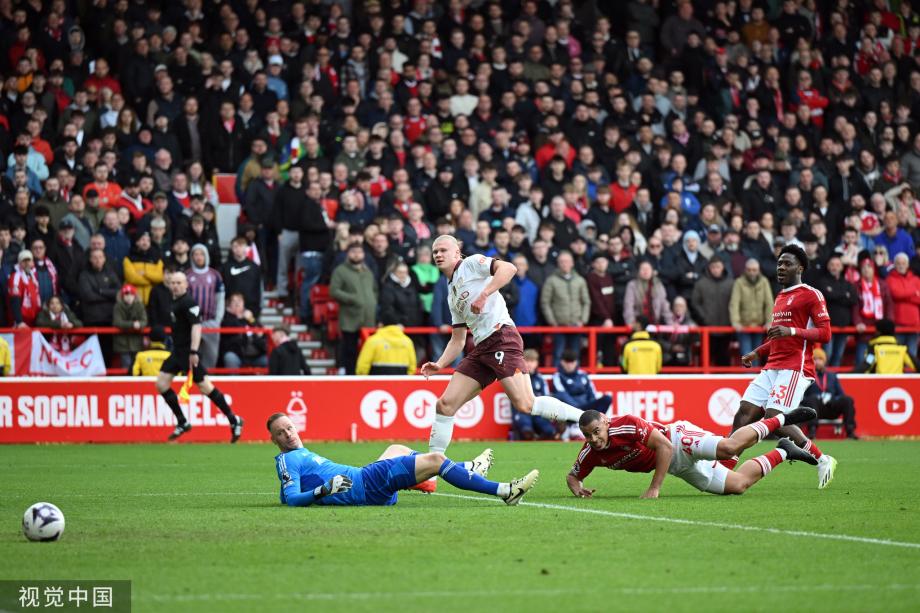 英超-哈兰德替补破门 曼城客场完胜诺丁汉森林