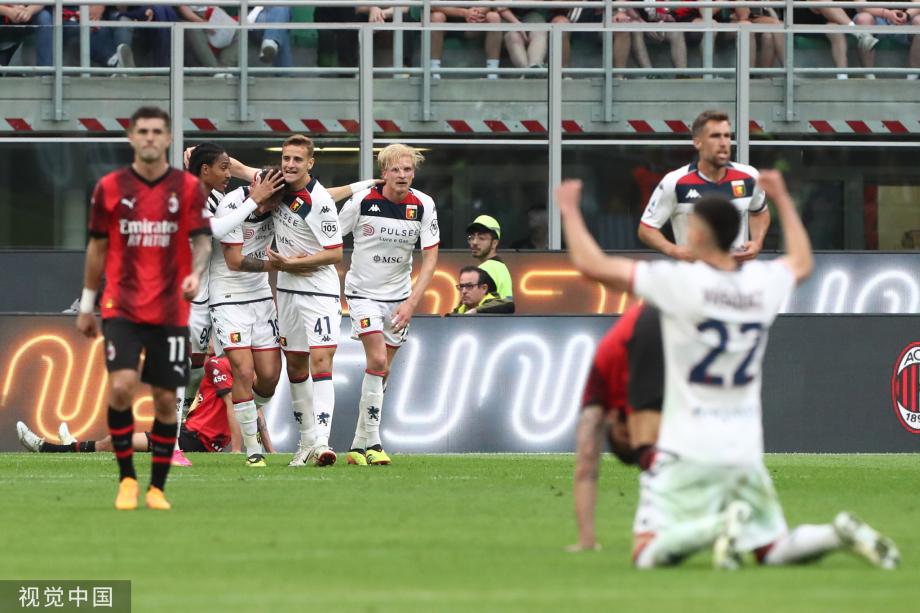 意甲-吉鲁破门佳夫乌龙 AC米兰3-3热那亚