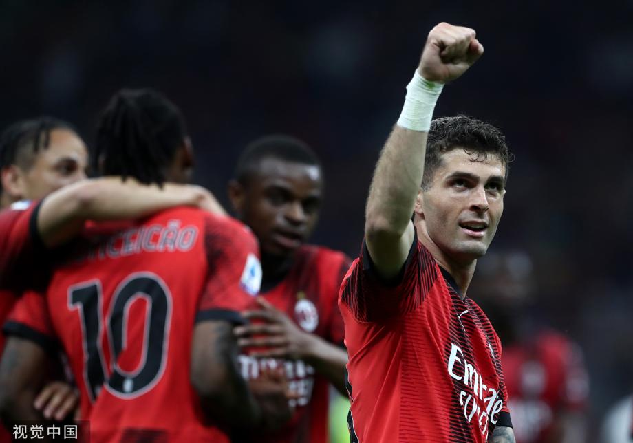 普利西奇双响莱奥传射 米兰5-1大胜卡利亚里
