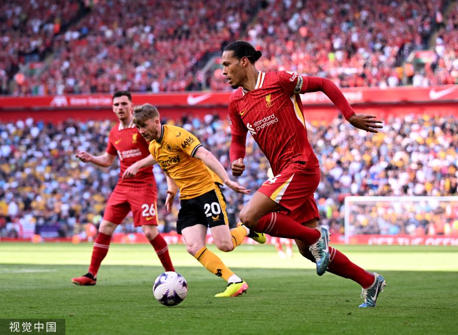 英超-麦卡利斯特破门 克洛普告别战利物浦2-0狼队