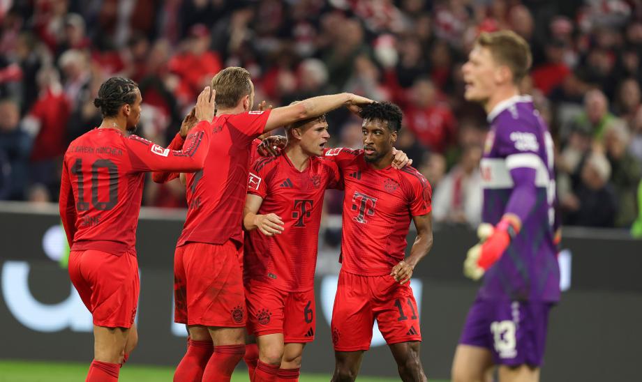 凯恩帽子戏法 拜仁4-0斯图加特登顶榜首