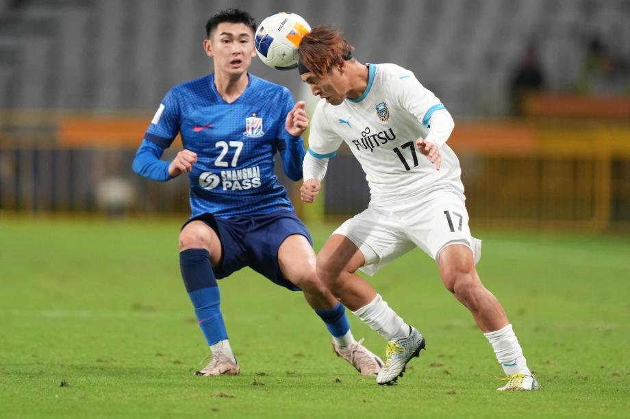 亚冠-汪海健建功 申花2-0十人川崎主场10连胜