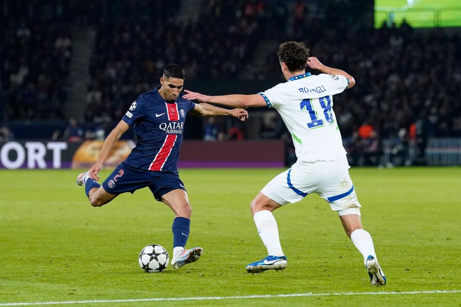 阿什拉夫远射破门 巴黎圣日耳曼1-1埃因霍温