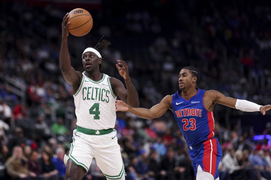 塔图姆37分布朗24+10 绿军险胜活塞开季三连胜