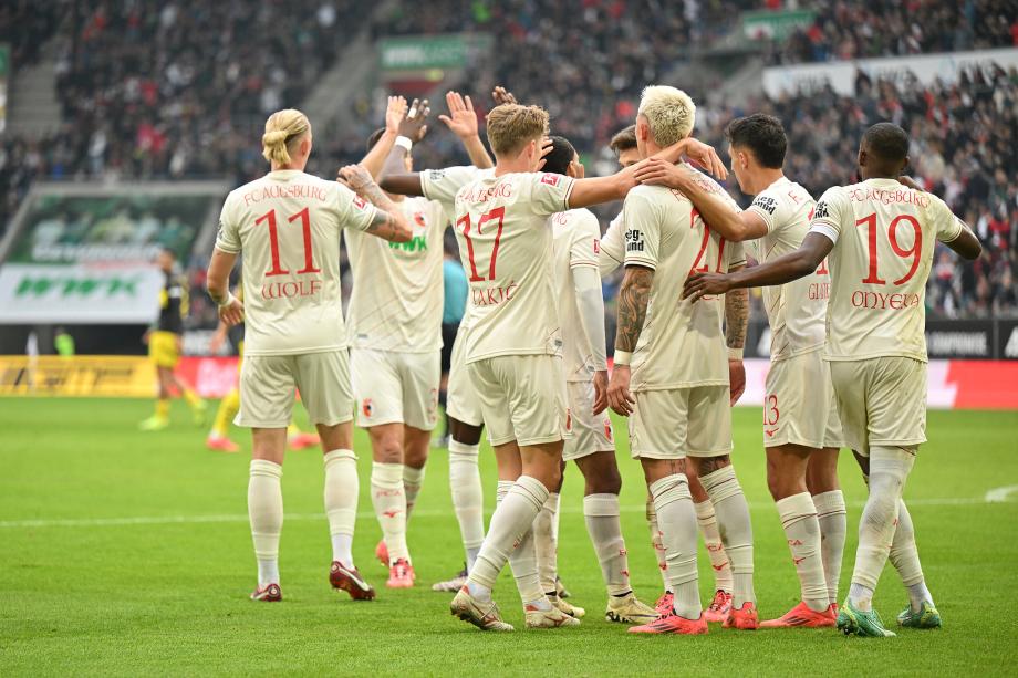 毛里斯梅开二度 十人多特客场1-2奥格斯堡