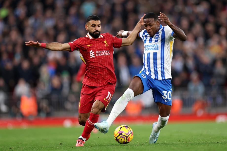 英超-加克波萨拉赫2连击 利物浦2-1布赖顿2分领跑