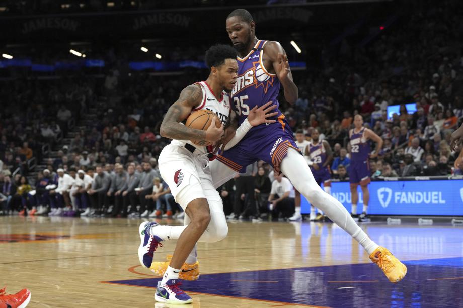 布克28+9+9杜兰特21+9 太阳主场力克开拓者