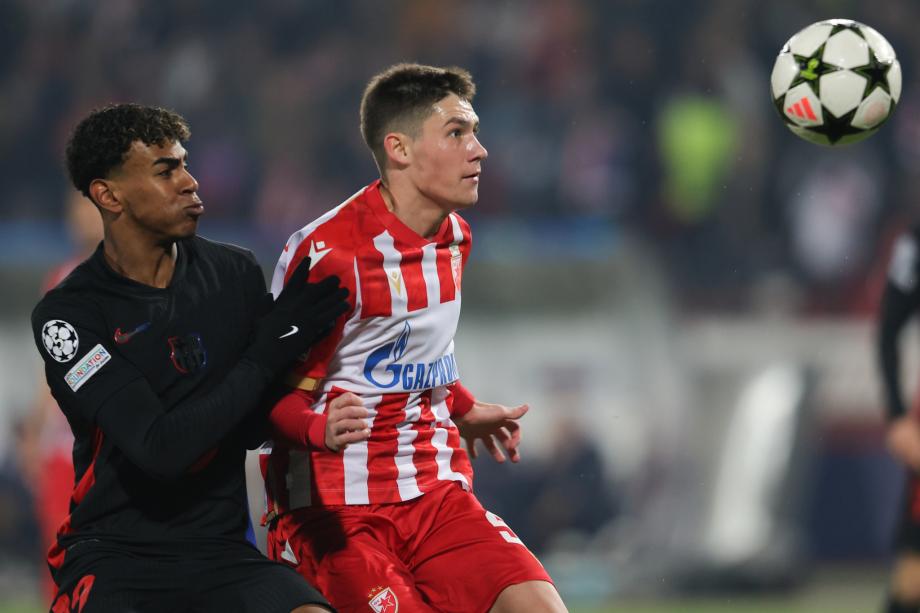 孔德助攻戴帽莱万双响拉菲传射 巴萨5-2红星