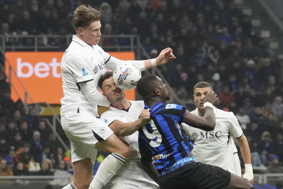 意甲-麦克托米奈推射破门 那不勒斯战平国米