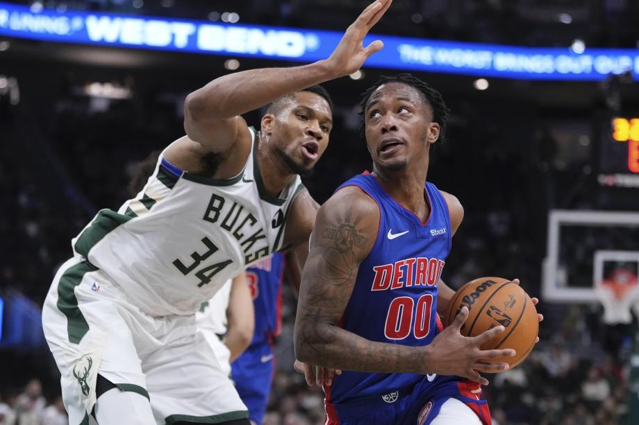 NBA-雄鹿加时18分逆转活塞 字母哥狂轰59+14+7