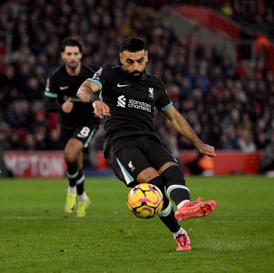 英超-萨拉赫双响 利物浦3-2客胜南安普敦8分领跑