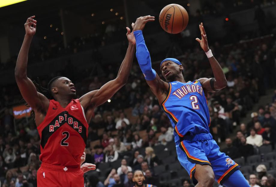 NBA-雷霆129-92猛龙 亚历山大30分